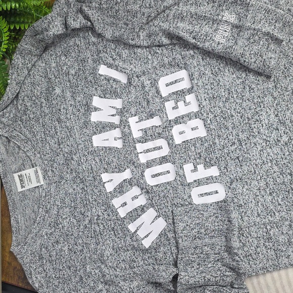 VS PINK Why Am I Out Of Bed Sleep Tee - Picture 2 of 9